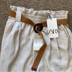 Zara Beige Pants with Belt